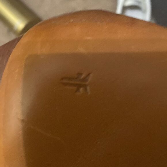 EUC Frye Womens Jennifer Cognac Leather Pointed Toe Zip Up Cute Ankle Bootie - Picture 7 of 10